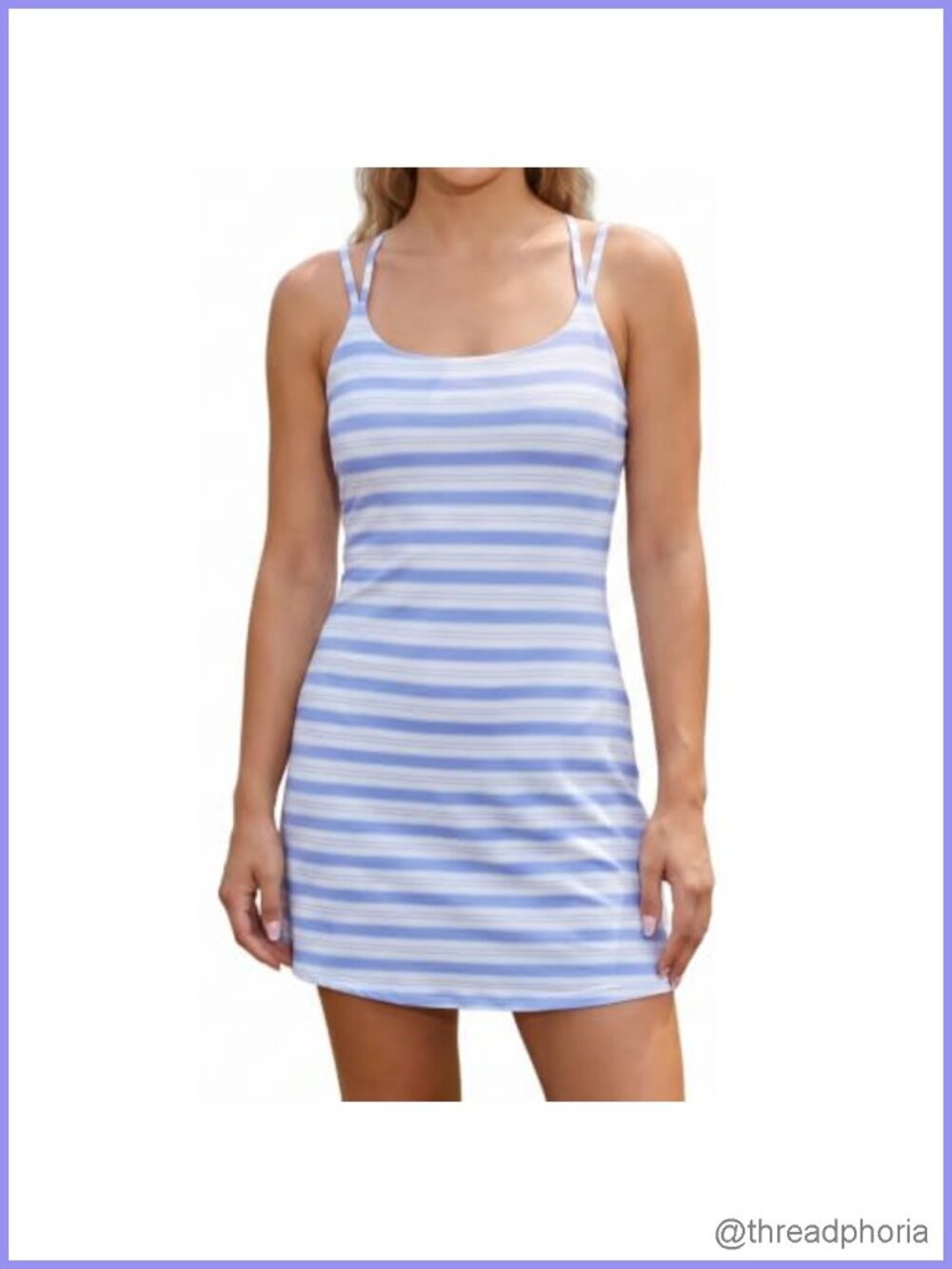 Striped Knit Backless Bodycon Mini Dress